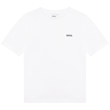 Playera BOSS blanca para niños y adolescentes